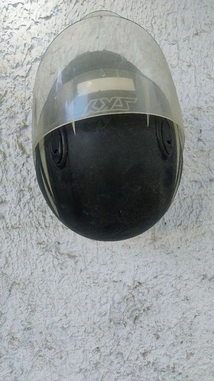 Capacete de moto apolo Tam 56, usado, porém em bom estado!  - Foto 2