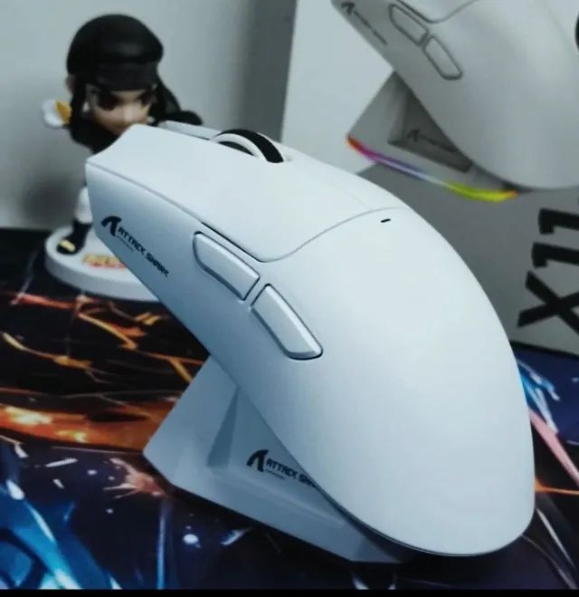 MOUSE GAMER ATTACK SHARK X11 WIRELESS COM DOCK DE CARREGAMENTO RGB - 22000 DPI  - Foto 2