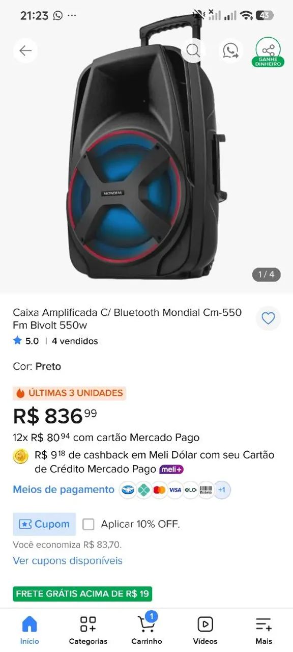 Caixa de som usada - Foto 4