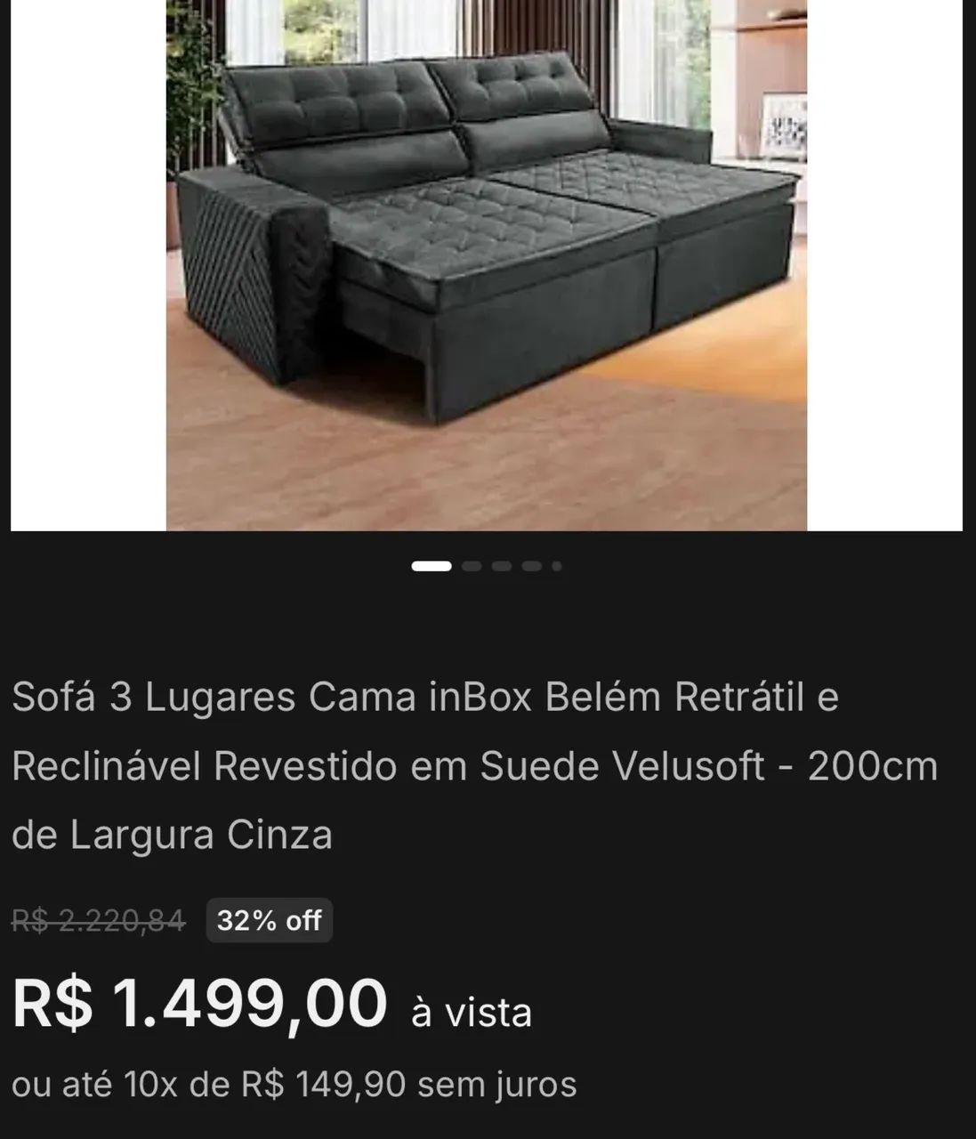 Sofá 3 lugares  - Foto 5