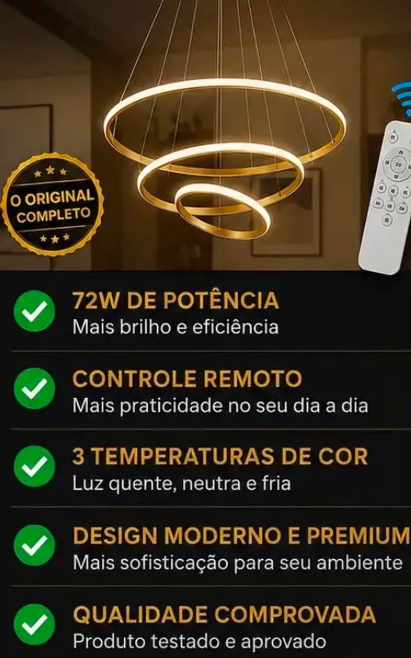 Luminária de sala  - Foto 5