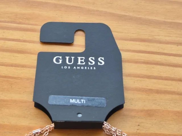 Colar Original Guess Multi. 3 Em 1. Rosê Gold. Novo! - Foto 4