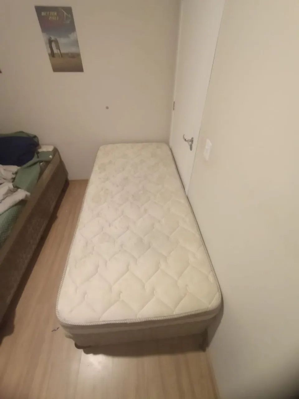 Cama box solteiro molas ensacadas  - Foto 4
