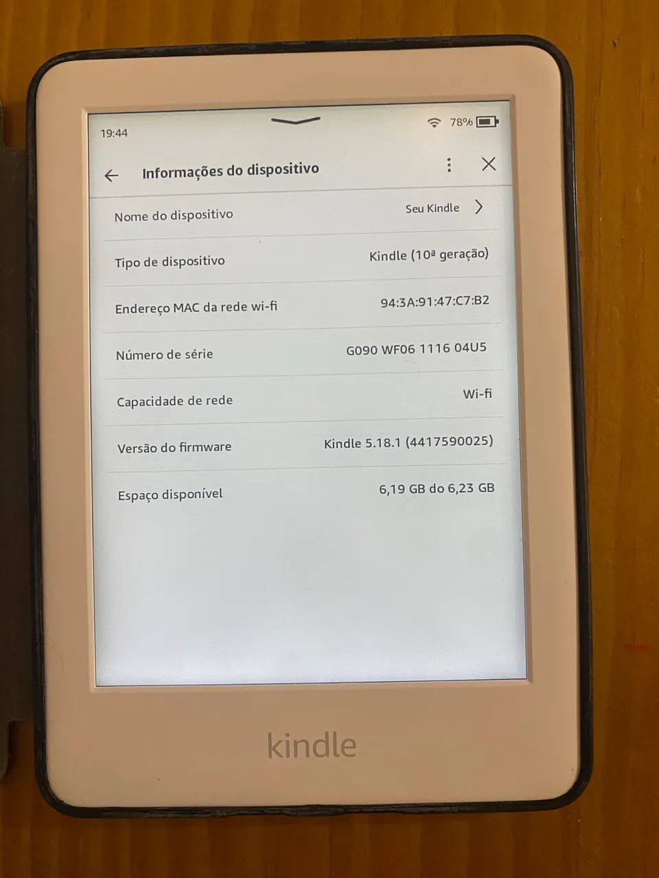 Kindle branco 10° geração  - Foto 3