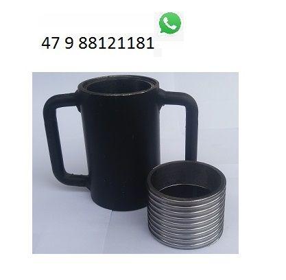 Caneca rosca luva porca kit p escora metálica