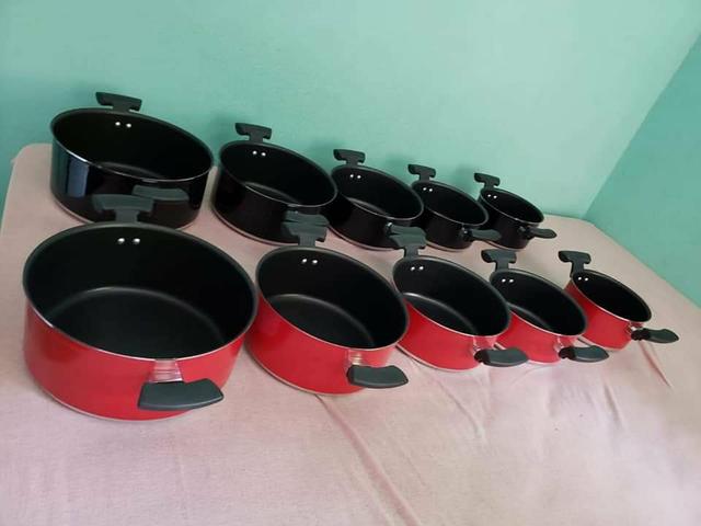 Panelas com teflon de tampa de vidro