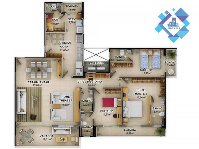 Apartamentos 158m² novo, pronto para morar na Aldeota! - Foto 16