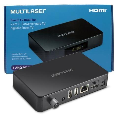 Conversor Digital e Smart Tv Box Android 2x1 PC001 Multilaser 1GB Ram 8GB Usb Hdmi Full Hd - Foto 2