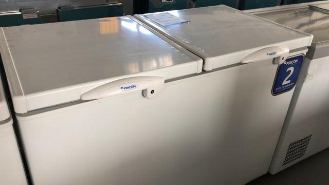 Freezer 2 tampas 411 litros tampa cega Fricon - * Géssica