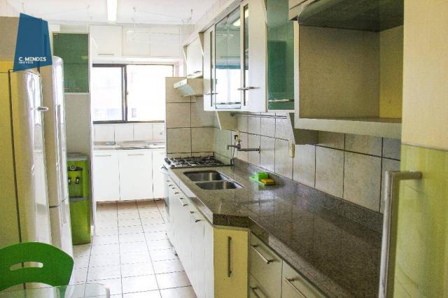 Apartamento mobiliado para locação, 130m² 3 suítes 3 vagas, Cocó, Fortaleza. - Foto 13