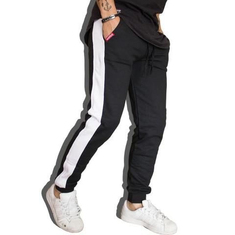 Calça De Moletom Masculina Calça Com Listra Lateral V90 VCstilo
