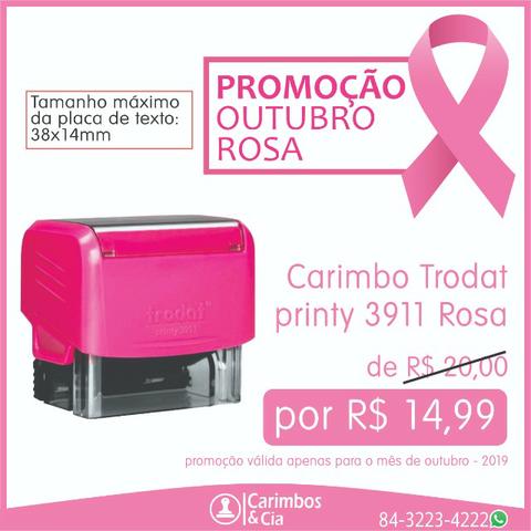 Carimbo de Assinatura Rosa