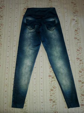 Calça Legging Cintura Alta Imita Jeans - Foto 4