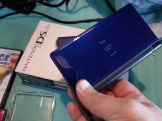 Nintendo DS Lite Azul + 3 Jogos + Fonte - Foto 3