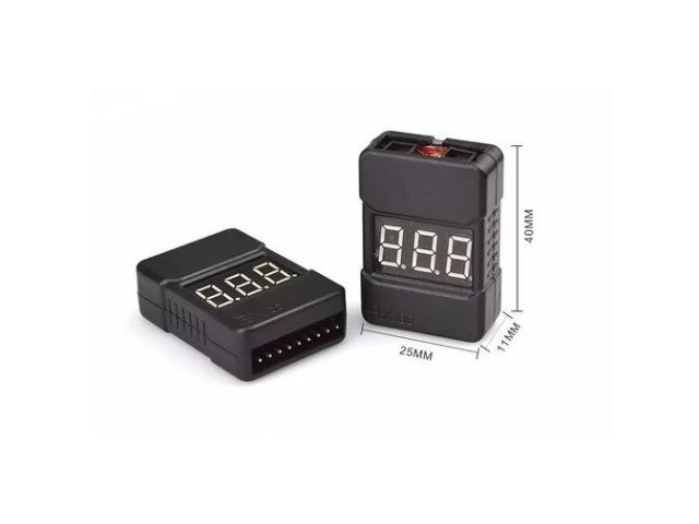 Alarme Buzzer Medidor Voltagem Bateria 1-8s Bx100 2 em 1 Aeromodelismo Arduino COD-AM44  - Foto 2