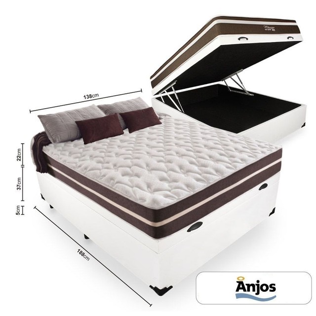 Quarto cama baú colchão Box casal - Foto 3