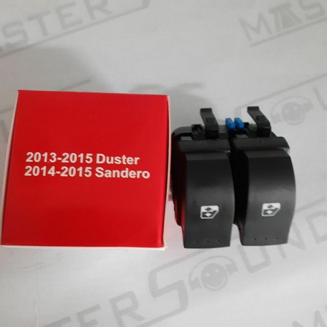 Botão duplo, para vidro elétrico. Modelos específicos dos carros na embalagem.  Novo.