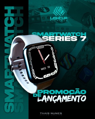 Smartwatch Iwo w17 series 7 45mm lançamento 2022