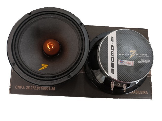 Par de Alto Falante Zetta 220mg 6 polegadas 220w Rms 4 Ohms 440w Rms Par - Foto 3