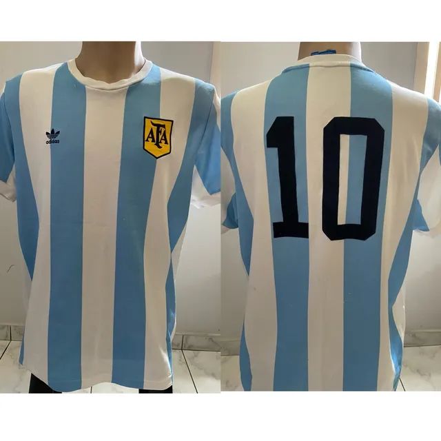 Camisa de futebol Seleção Argentina retro
