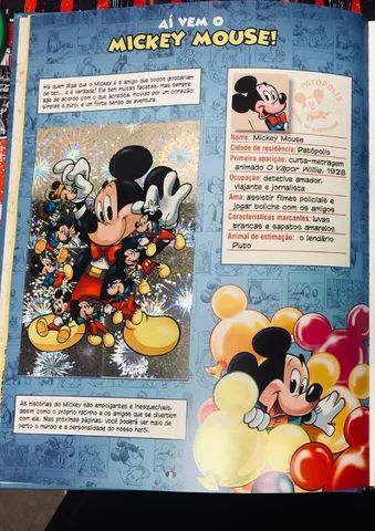 Album De Figurinhas Disney Mickey Mouse Lindo E Completo Capa Dura! - Foto 3