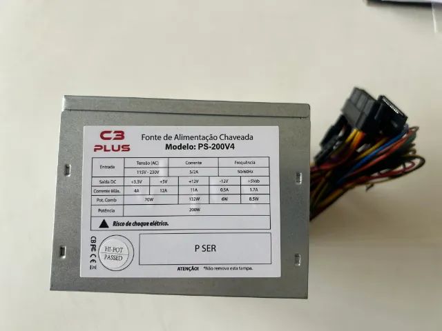 Fonte para Computador 200W - C3tech PS-200V4.