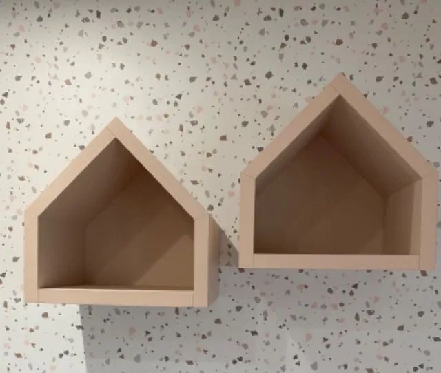 Kit 2 nichos mdf rosa - Foto 2