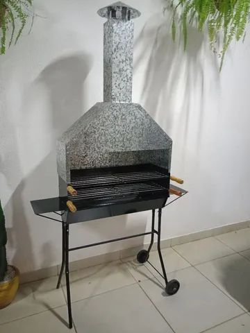 Churrasqueira para ESPETINHO 80cm x 2 MT com 2 Grelhas
