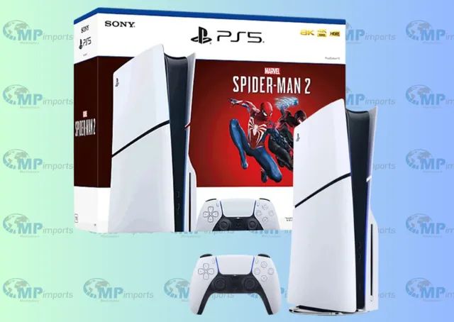 Loja MP Imports: Playstation 5 Slim 1tb Spider-man 2 Cor Branco - Foto 4