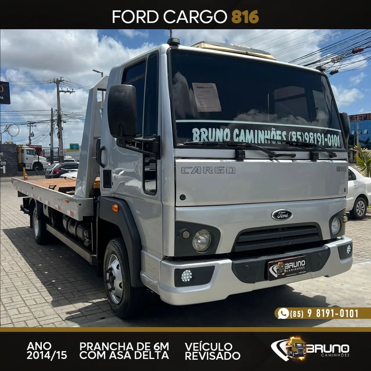 Caminhao Ford 816  Prancha Ano (2015) 