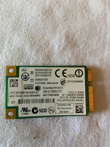 Placa Wireless Wi-fi Para Notebook Intel-usada. - Foto 6