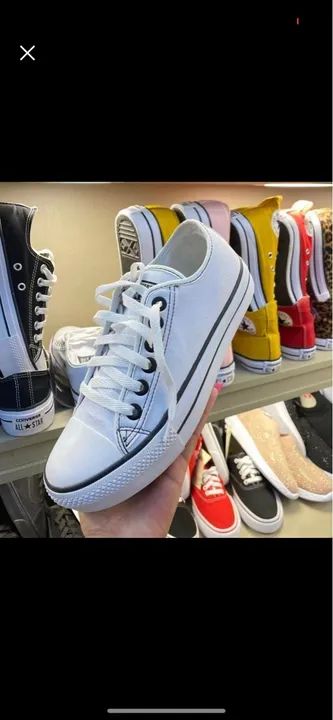  all star couro branco