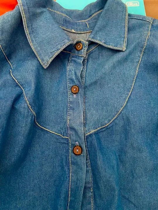 Camisa feminina jeans M  - Foto 5
