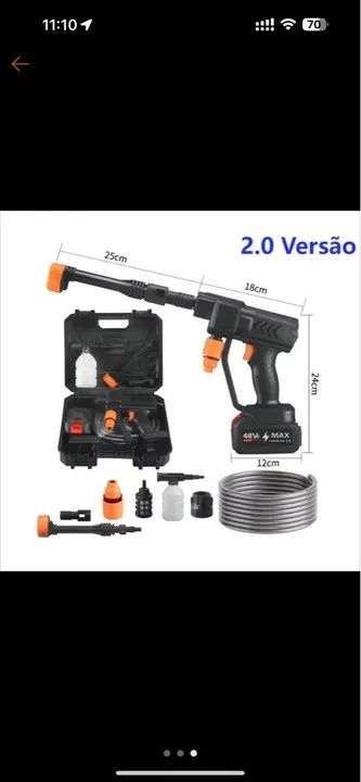 Lavadoura de pressão a bateria 