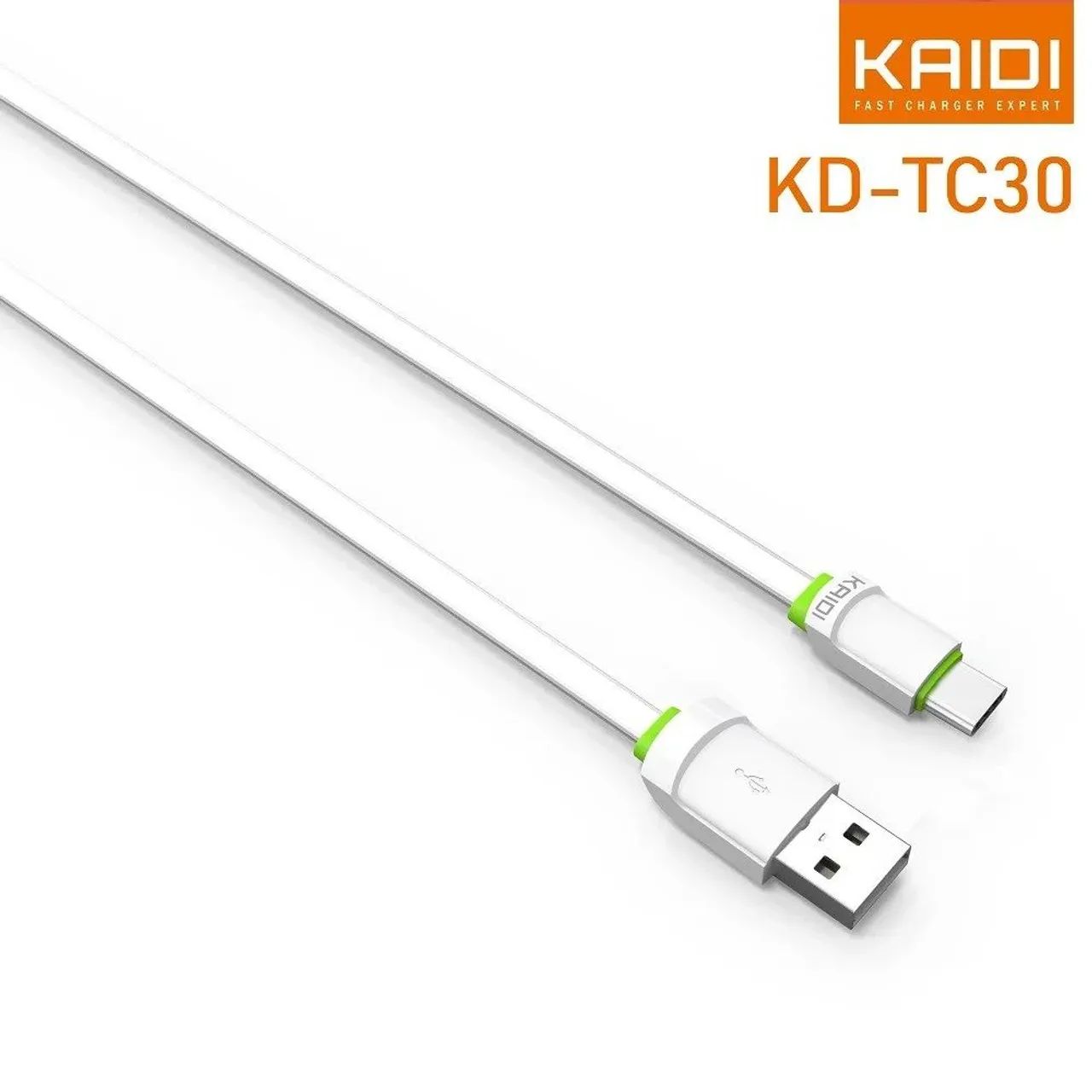 Cabo USB tipo c 2 metros Branco  - Foto 3