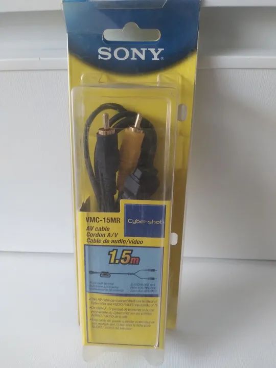 Cabo AV Sony VMC-15MR 1.5m para Câmera Cyber-shot