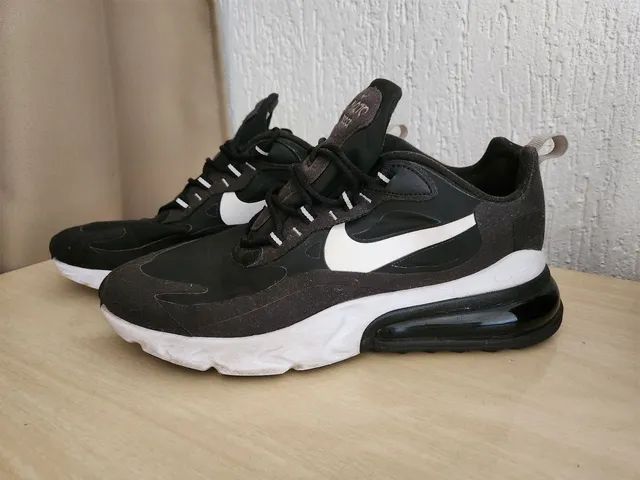 Tênis Nike Air Max 270 React Branco/Preto/Cinza - Vai de Tênis