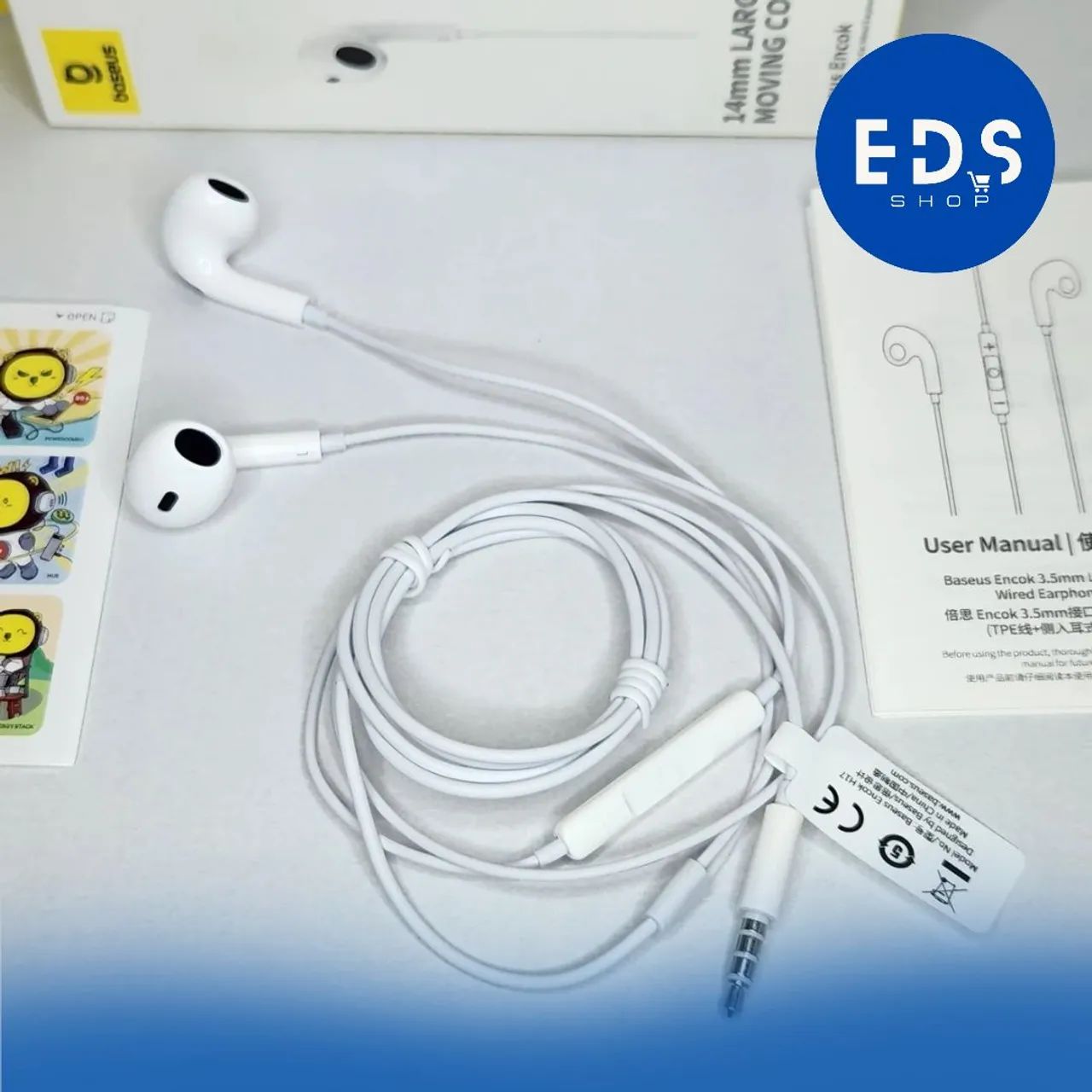 Fone Baseus H17 - Com Microfone, 3.5mm, Qualidade Top!