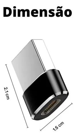 Adaptador Plug Usb Tipo C Para Usb Macho Dados - Foto 2