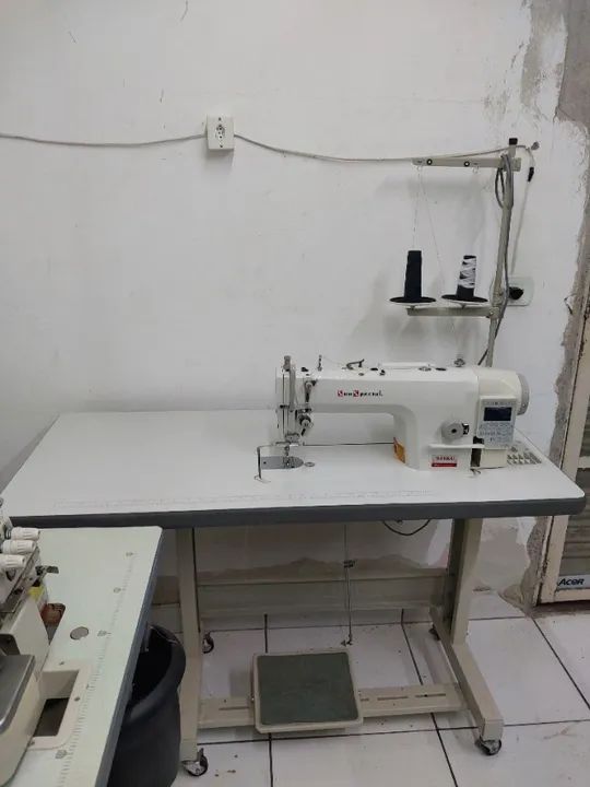 Maquina Reta Industrial Motor Direct Drive Corte de Linha Automatico - Foto 2