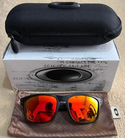 Óculos Oakley Holbrook Matte Black/Lente Ruby Iridium - Foto 2