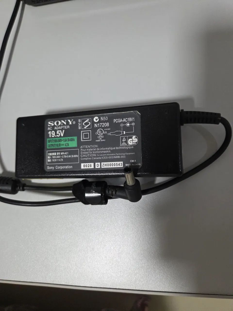 Fonte notebook Adaptador AC Sony 19.5V