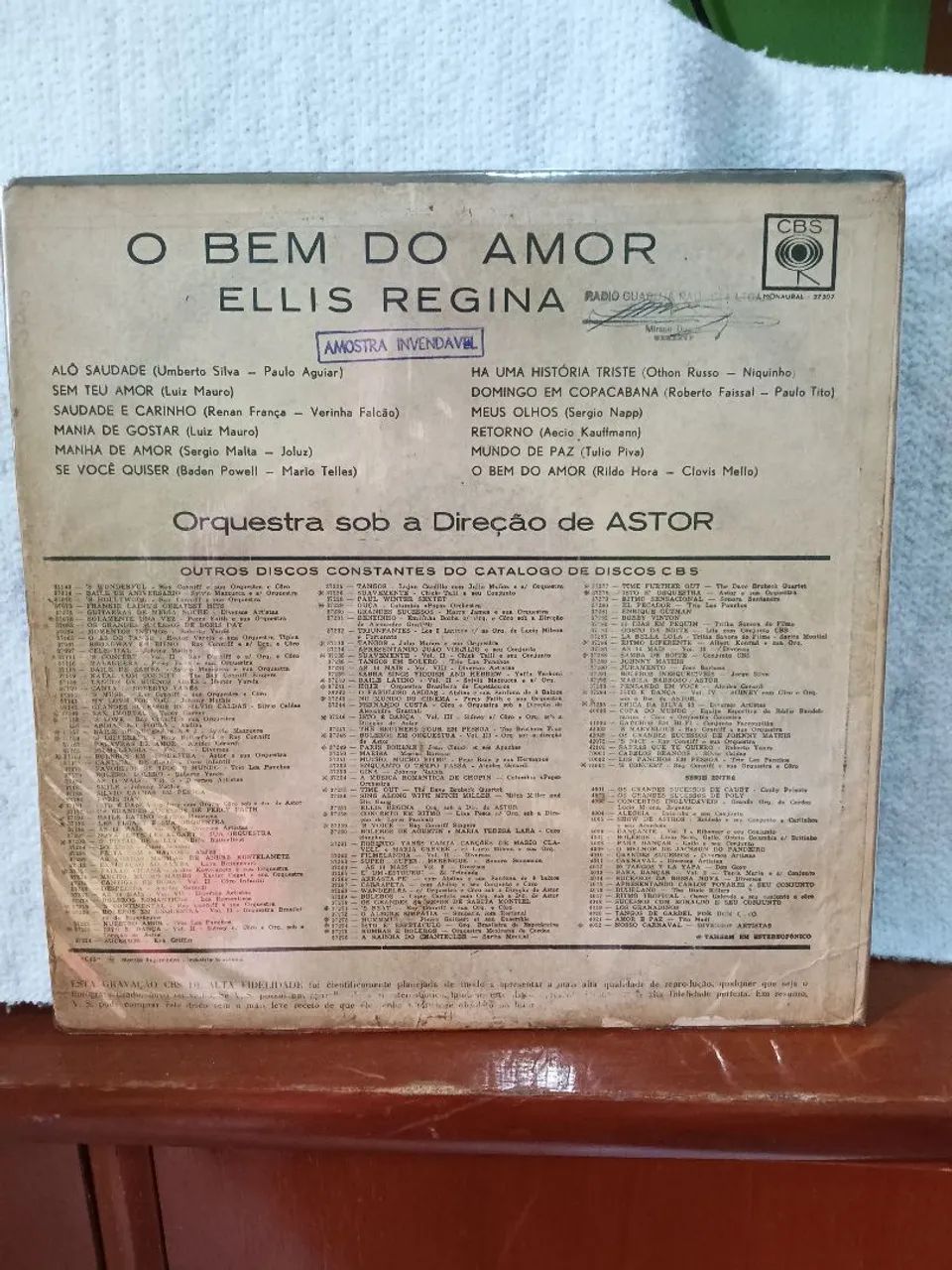 LP vinil Elis Regina O bem do amor 1963 / CBS  - Foto 2