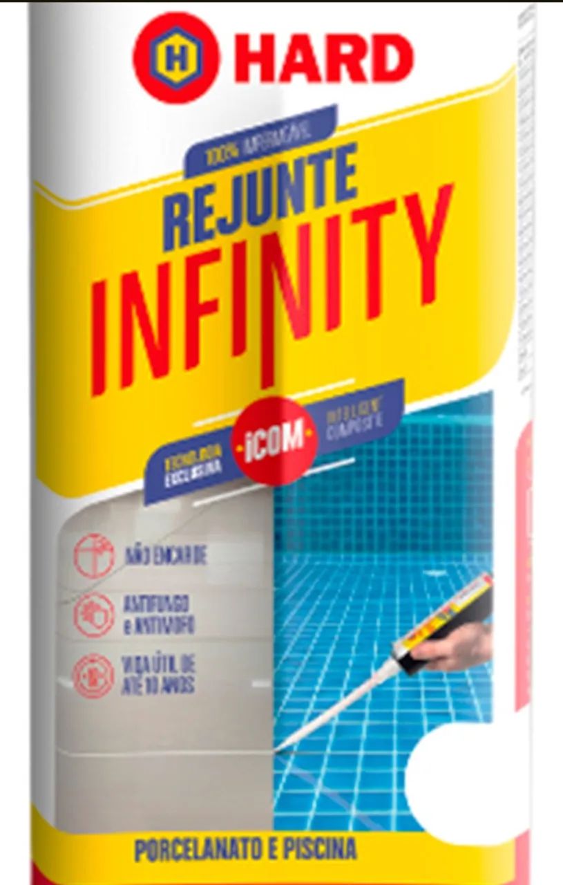 6 Rejuntes Infinity Porcelanato/ Piscina 330ml - Hard - Foto 2
