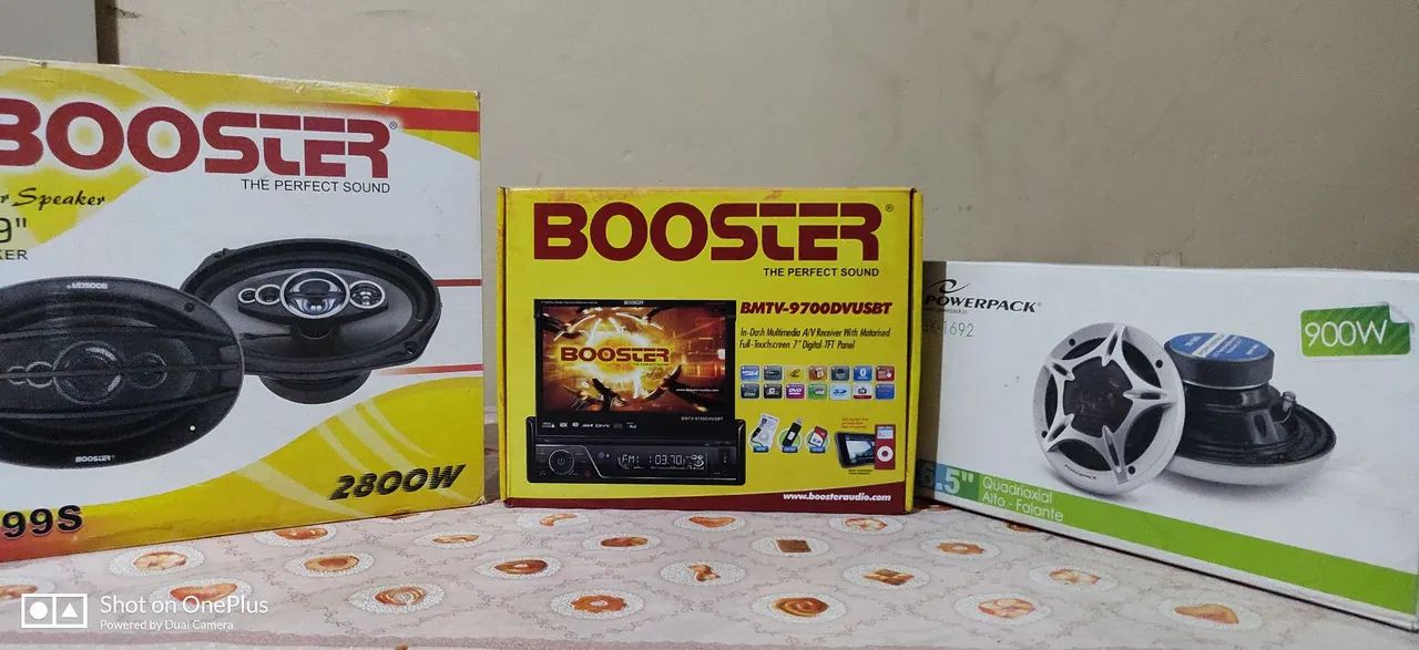 Multimídia Retrátil Booster 7 Polegadas em Campina Grande do Sul, Paraná 