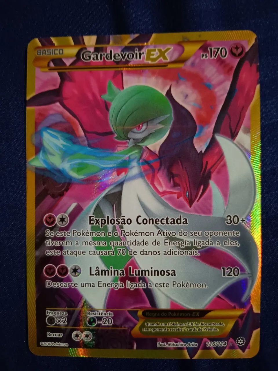 Pokemon TCG Cerco de Vapor - Gardevoir EX 116/114 -Pouquíssimo Usada