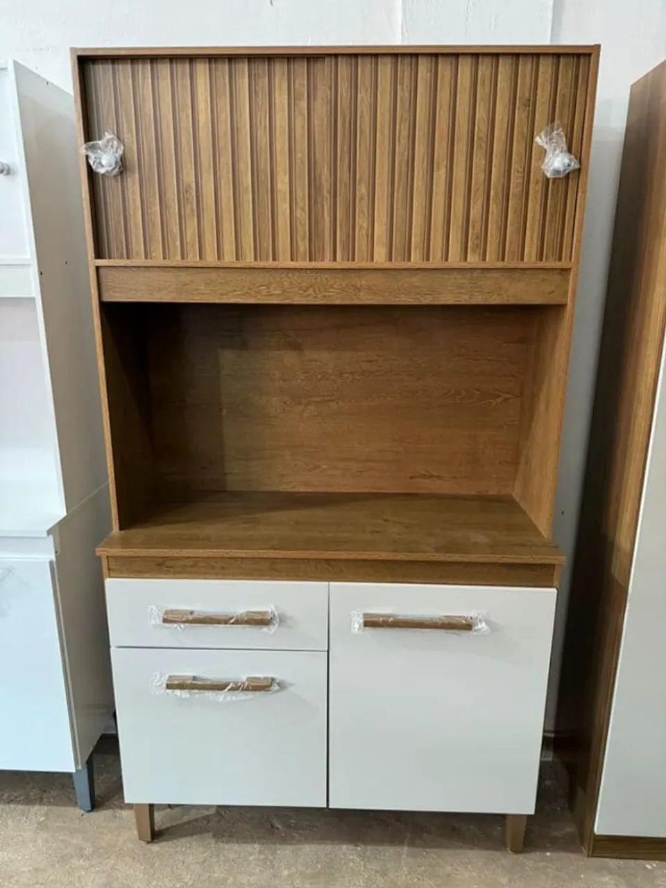 Armário de Cozinha Kit 4 Portas 1 Gaveta (Novo) Entrega Grátis!  - Foto 3
