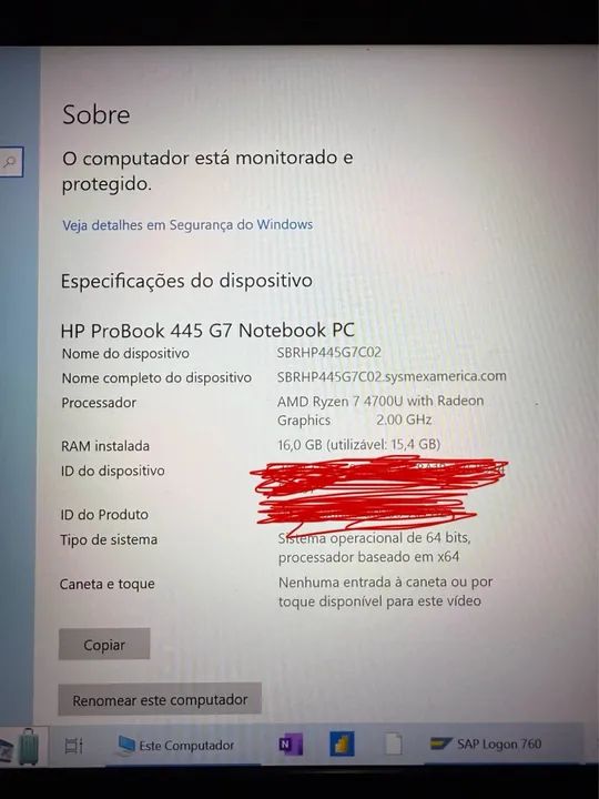 Notebook HP ProBook 445 G7 - 16 GB RAM  - Foto 6