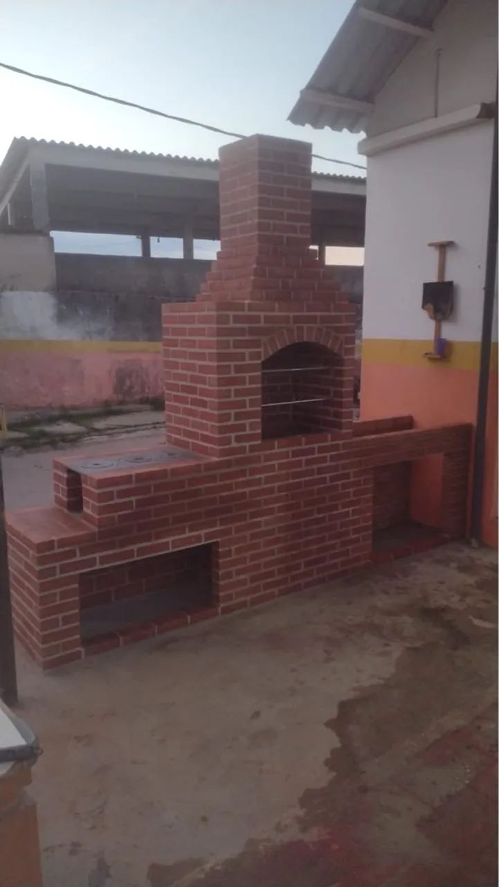 Churrasqueira de tijolo rústica e funcional - Foto 3