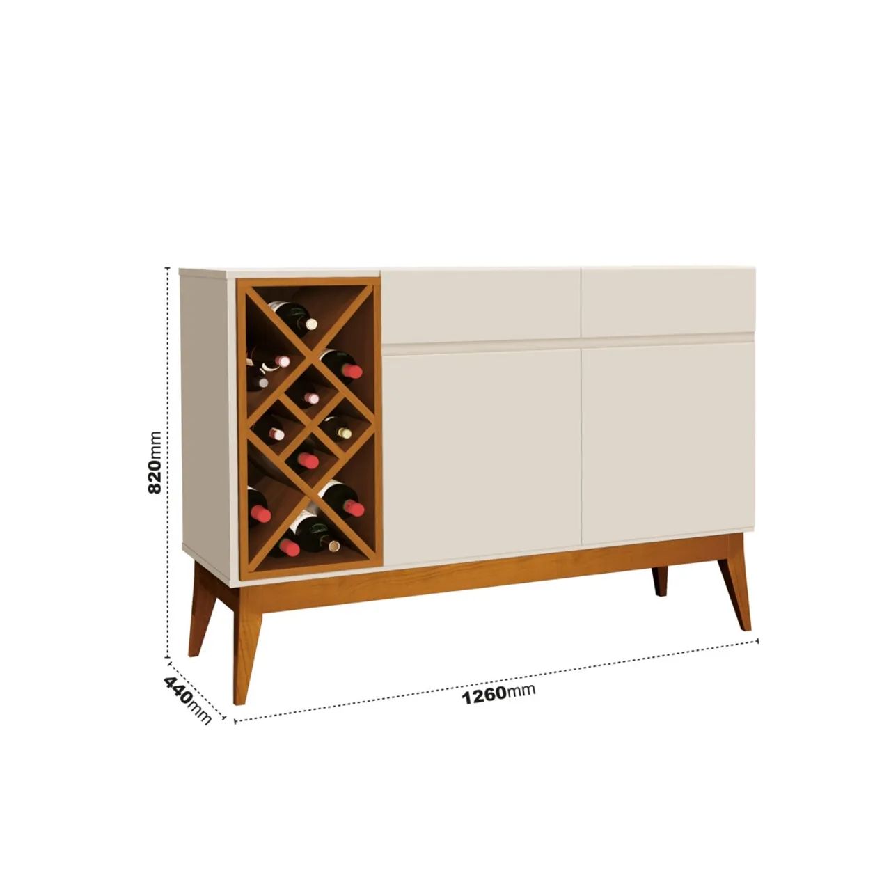 Buffet Petrus/Passion Off White/Cedro tt322 - Foto 2